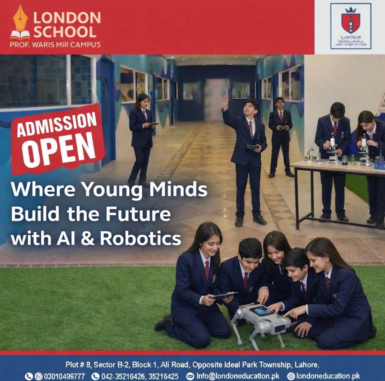 Children working on a robotics project