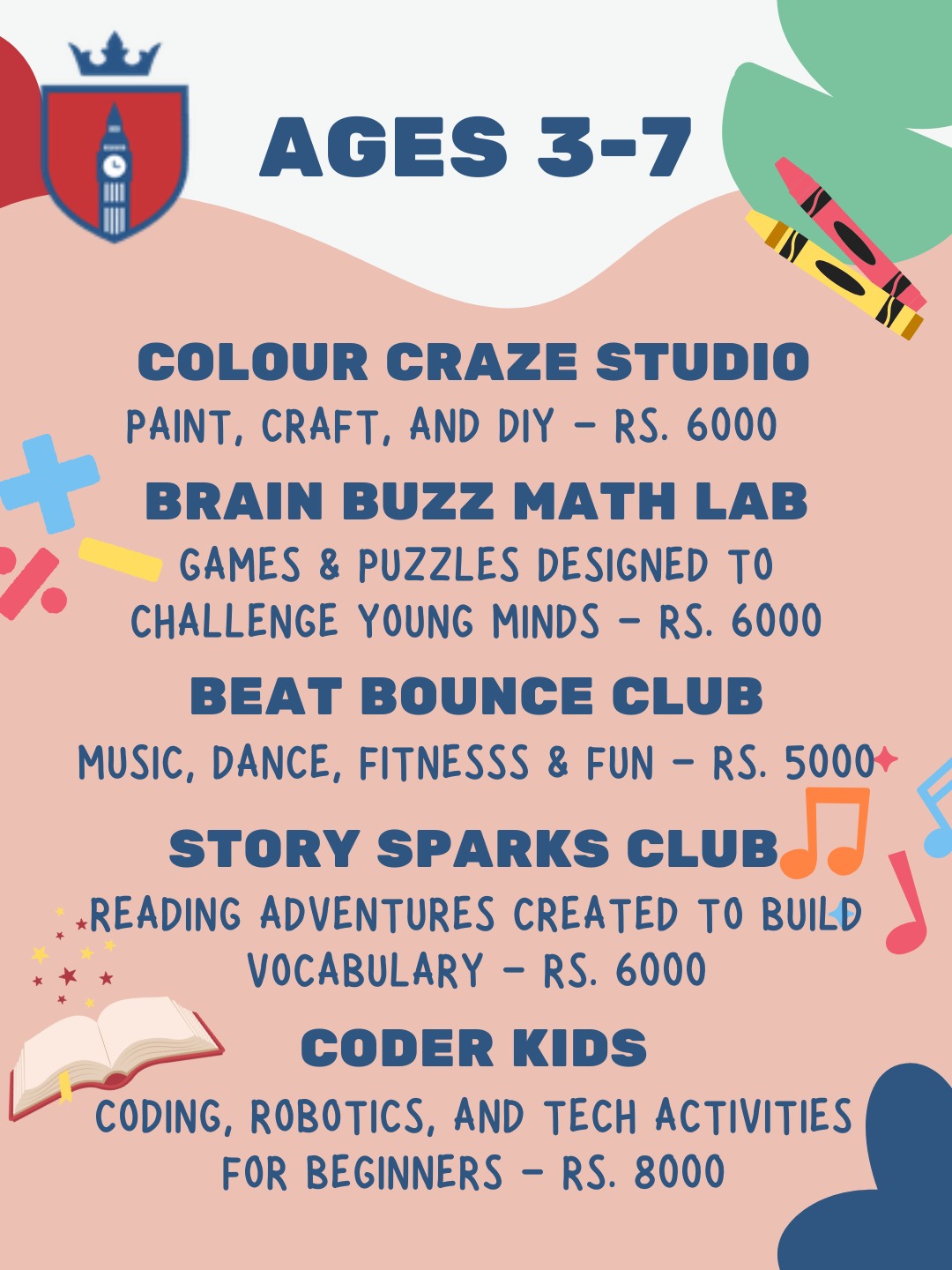 London School Summer Camp activities for ages 3 to 7 — Township Lahore